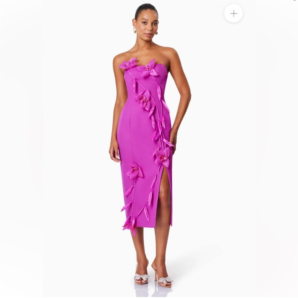 NWT Elliatt Bethany Vibrant Pink Strapless Dress